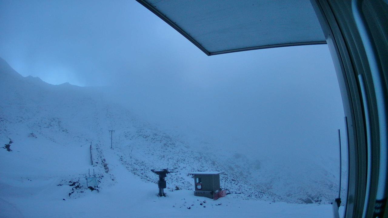 Mt Cheeseman Mt Cheeseman snow cam captured at 8 September 2026 at 6:49 pm NZST
