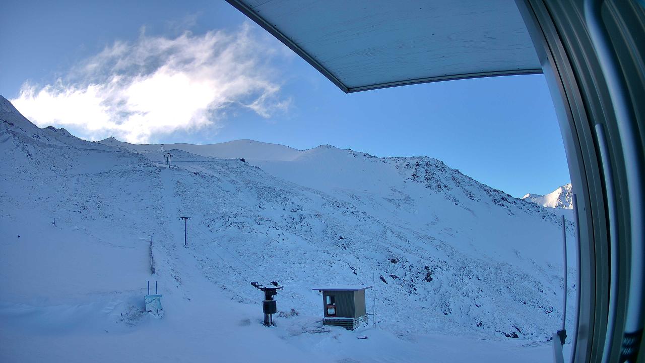Mt Cheeseman Mt Cheeseman snow cam captured at 27 September 2026 at 6:54 pm NZDT