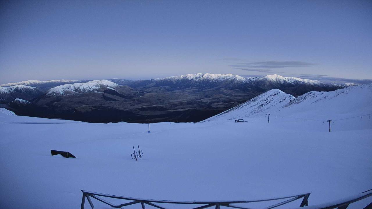Mt Cheeseman Cockayne Face snow cam captured at 10 September 2026 at 6:48 pm NZST