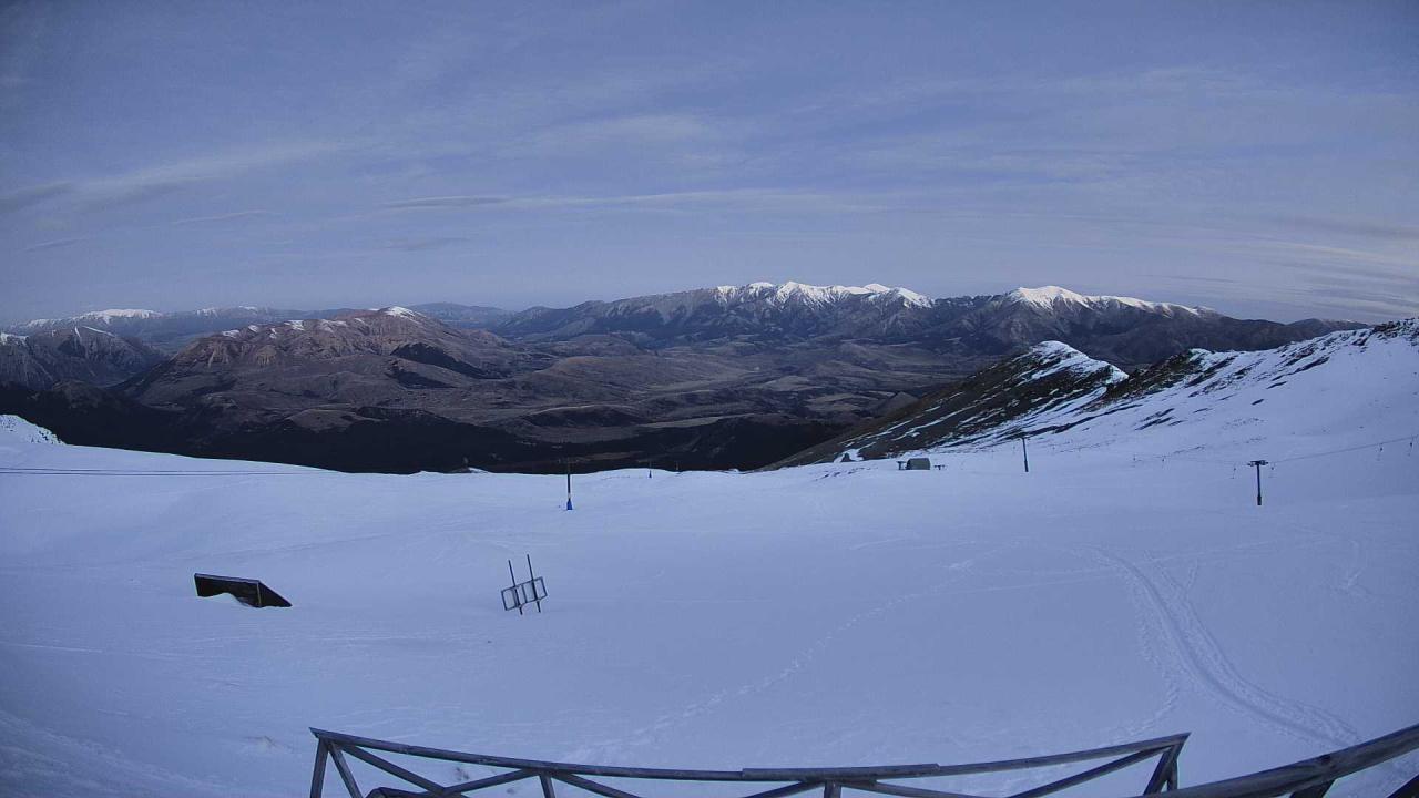 Mt Cheeseman Cockayne Face snow cam captured at 12 September 2026 at 6:45 pm NZST