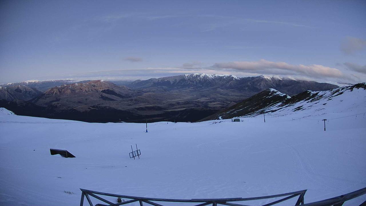 Mt Cheeseman Cockayne Face snow cam captured at 13 September 2026 at 6:45 pm NZST