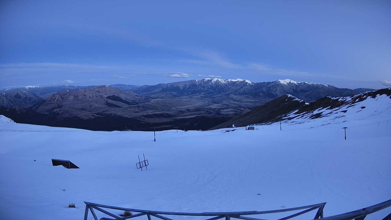 Mt Cheeseman Cockayne Face snow cam captured at 18 September 2026 at 6:48 pm NZST