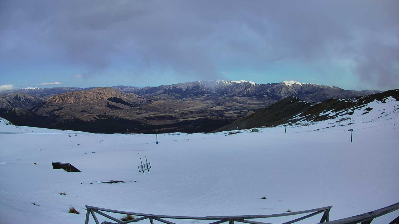 Mt Cheeseman Cockayne Face snow cam captured at 21 September 2026 at 6:53 pm NZST
