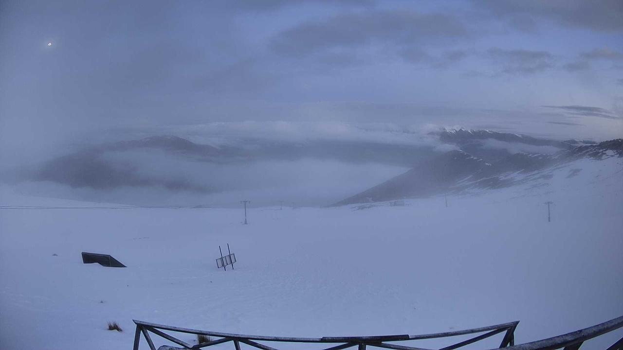 Mt Cheeseman Cockayne Face snow cam captured at 25 September 2026 at 6:56 pm NZST