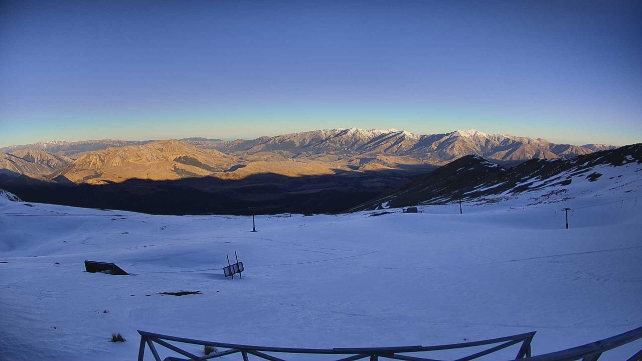 Mt Cheeseman Cockayne Face snow cam captured at 29 September 2026 at 6:59 pm NZDT