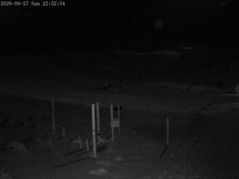 Mt Olympus Snowstake snow cam captured at 27 September 2026 at 11:52 pm NZDT