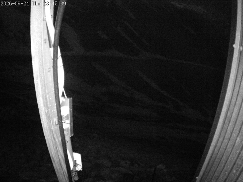 Mt Olympus Access snow cam captured at 24 September 2026 at 11:56 pm NZST