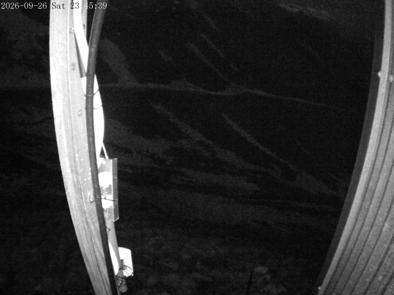 Mt Olympus Access snow cam captured at 26 September 2026 at 11:55 pm NZST
