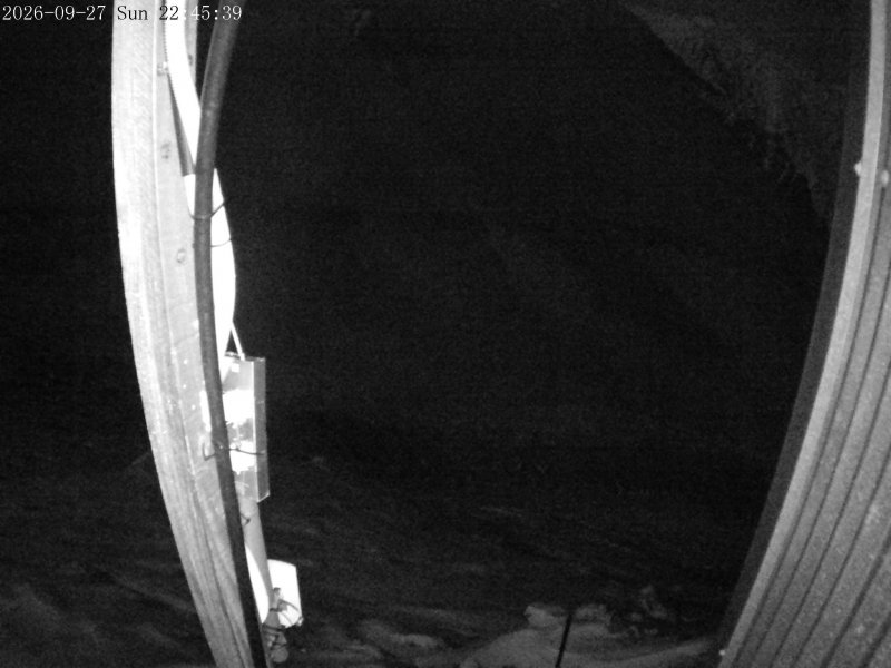 Mt Olympus Access snow cam captured at 27 September 2026 at 11:52 pm NZDT