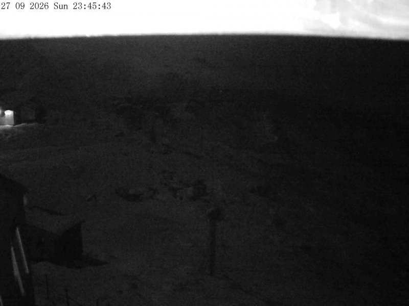 Mt Olympus Accessgate snow cam captured at 27 September 2026 at 11:52 pm NZDT