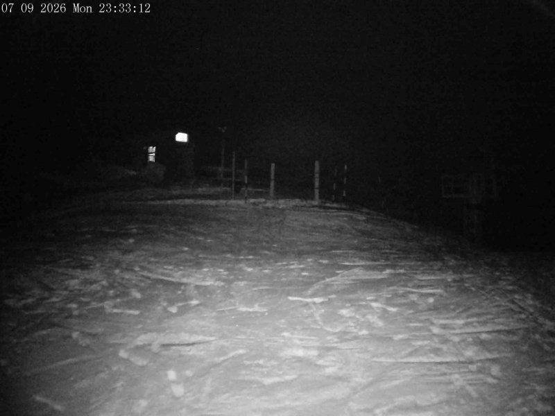 Mt Olympus Main Tow Top snow cam captured at 7 September 2026 at 11:36 pm NZST