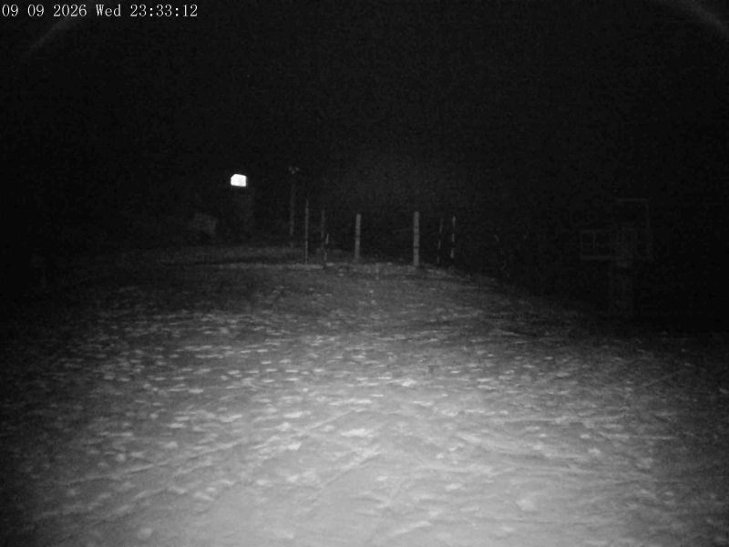 Mt Olympus Main Tow Top snow cam captured at 9 September 2026 at 11:36 pm NZST