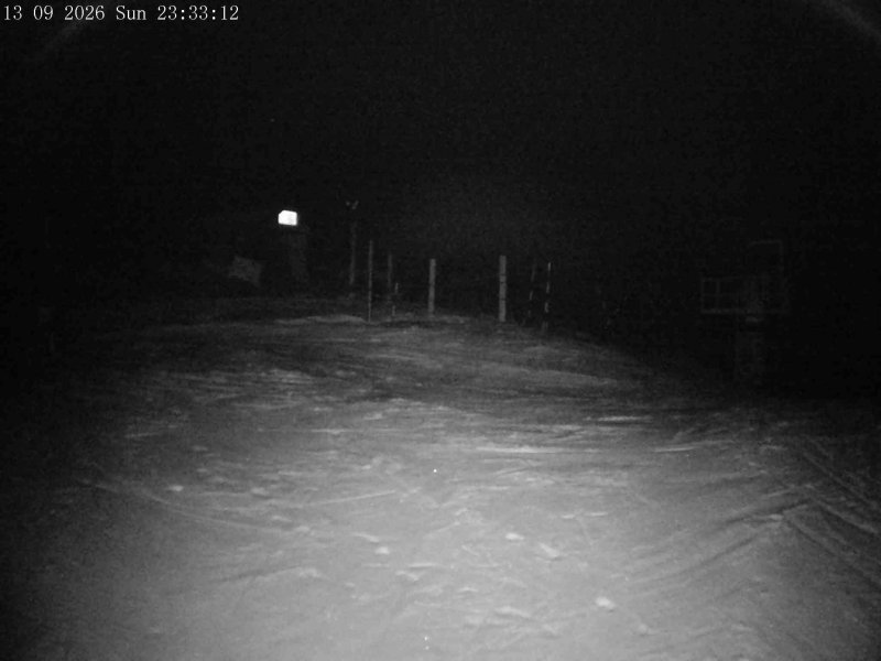 Mt Olympus Main Tow Top snow cam captured at 13 September 2026 at 11:36 pm NZST