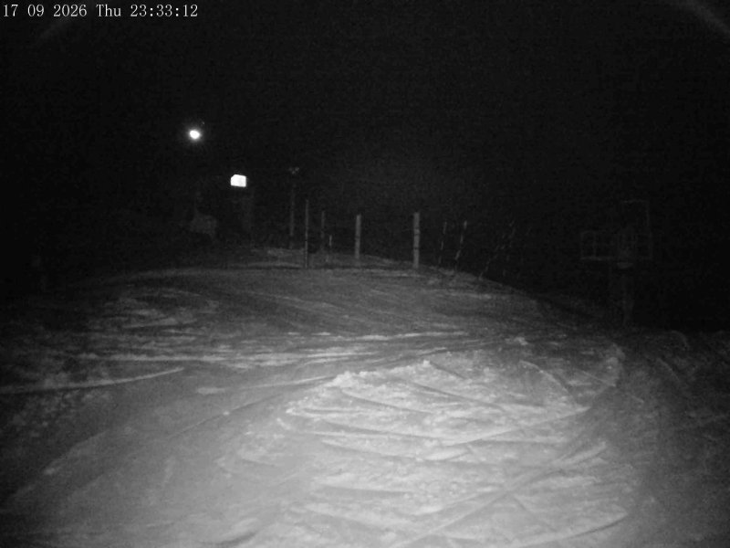 Mt Olympus Main Tow Top snow cam captured at 17 September 2026 at 11:35 pm NZST