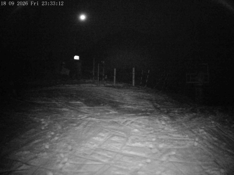 Mt Olympus Main Tow Top snow cam captured at 18 September 2026 at 11:36 pm NZST