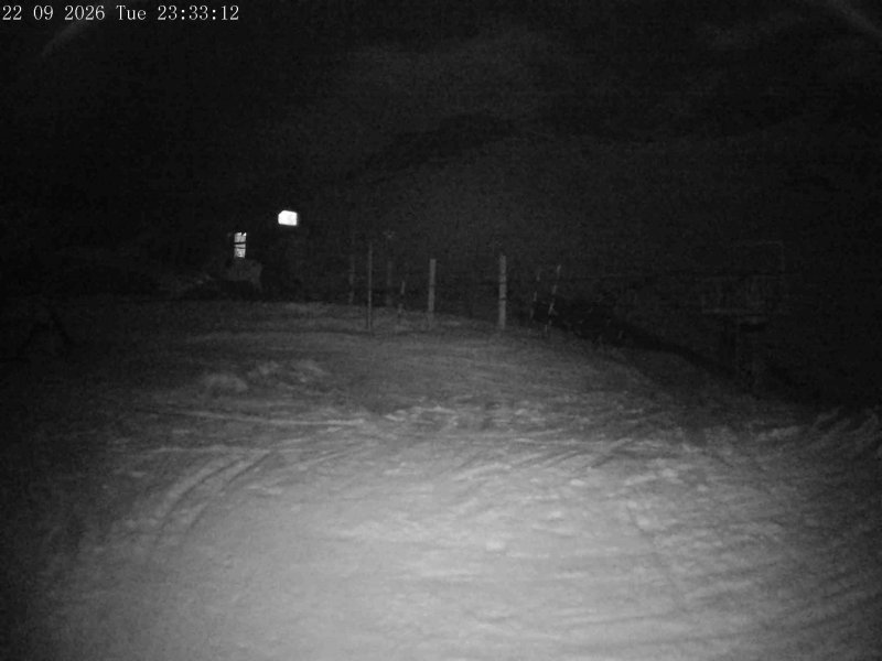 Mt Olympus Main Tow Top snow cam captured at 22 September 2026 at 11:35 pm NZST