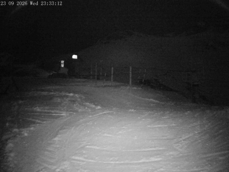Mt Olympus Main Tow Top snow cam captured at 23 September 2026 at 11:38 pm NZST