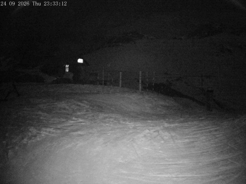 Mt Olympus Main Tow Top snow cam captured at 24 September 2026 at 11:38 pm NZST