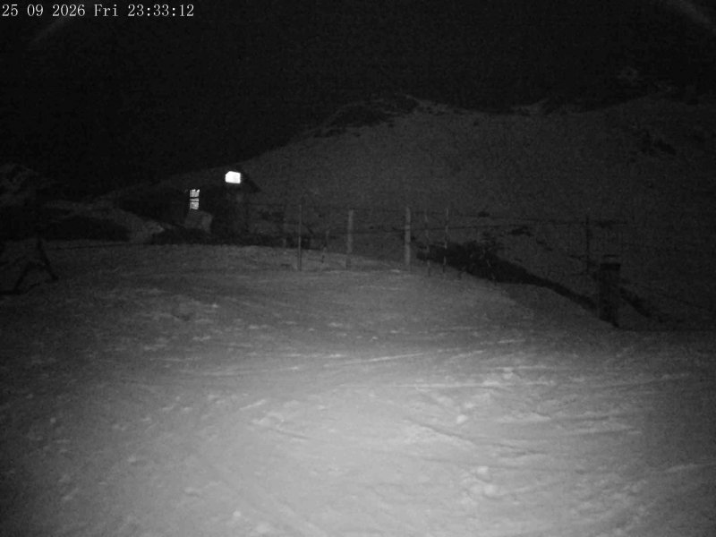 Mt Olympus Main Tow Top snow cam captured at 25 September 2026 at 11:38 pm NZST