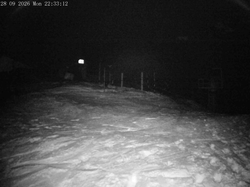 Mt Olympus Main Tow Top snow cam captured at 28 September 2026 at 11:40 pm NZDT