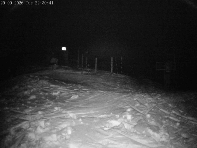 Mt Olympus Main Tow Top snow cam captured at 29 September 2026 at 11:38 pm NZDT