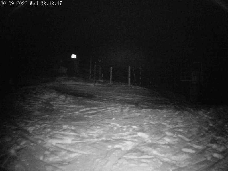Mt Olympus Main Tow Top snow cam captured at 30 September 2026 at 11:47 pm NZDT