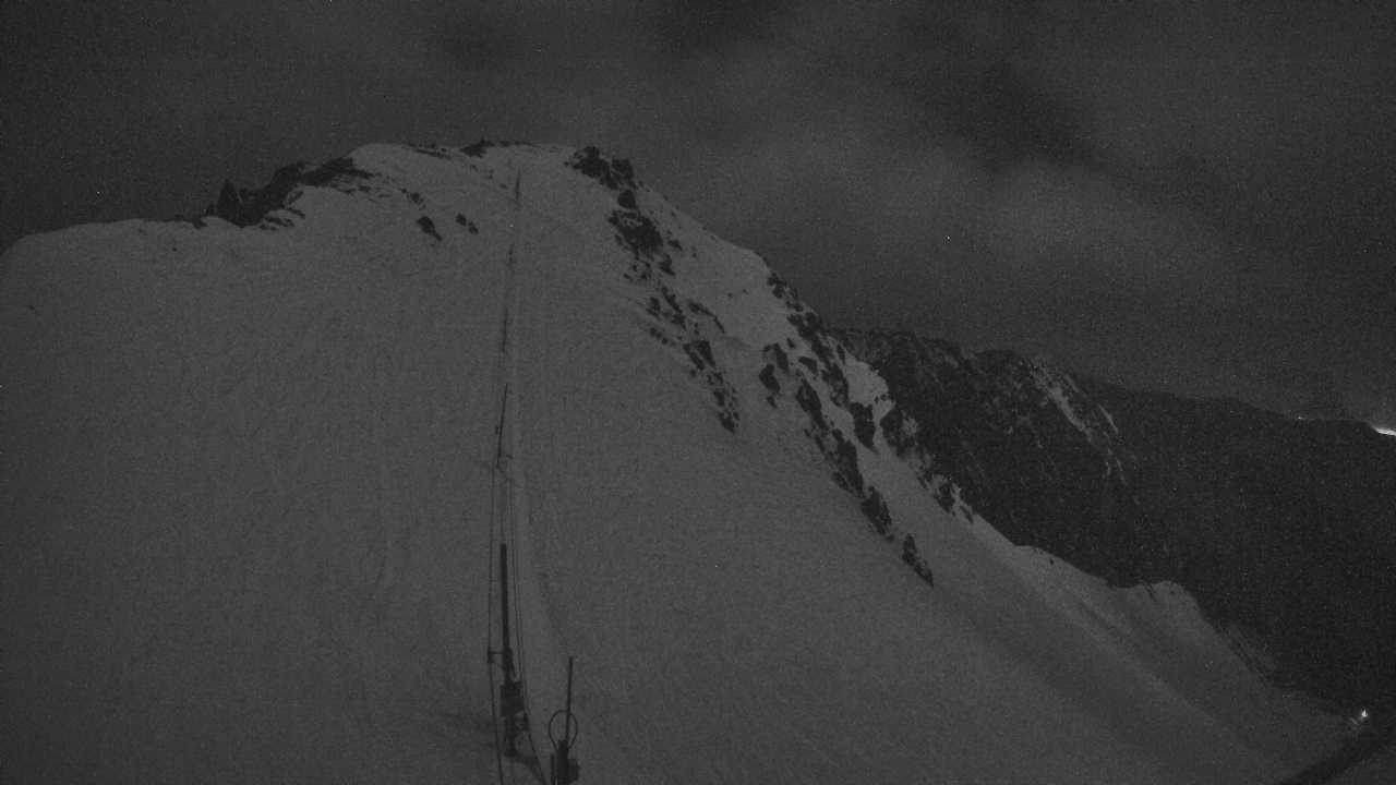 Broken River Ridgeline snow cam captured at 21 September 2026 at 7:50 pm NZST