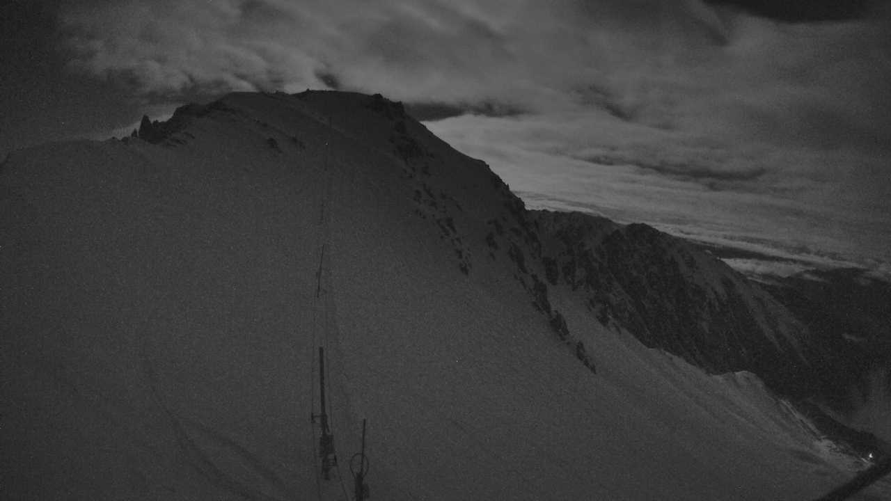Broken River Ridgeline snow cam captured at 25 September 2026 at 7:52 pm NZST