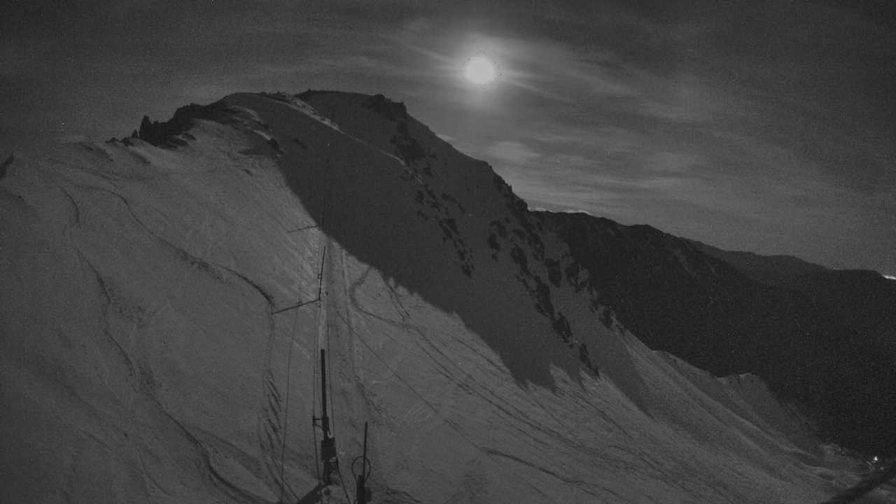 Broken River Ridgeline snow cam captured at 26 September 2026 at 7:49 pm NZST