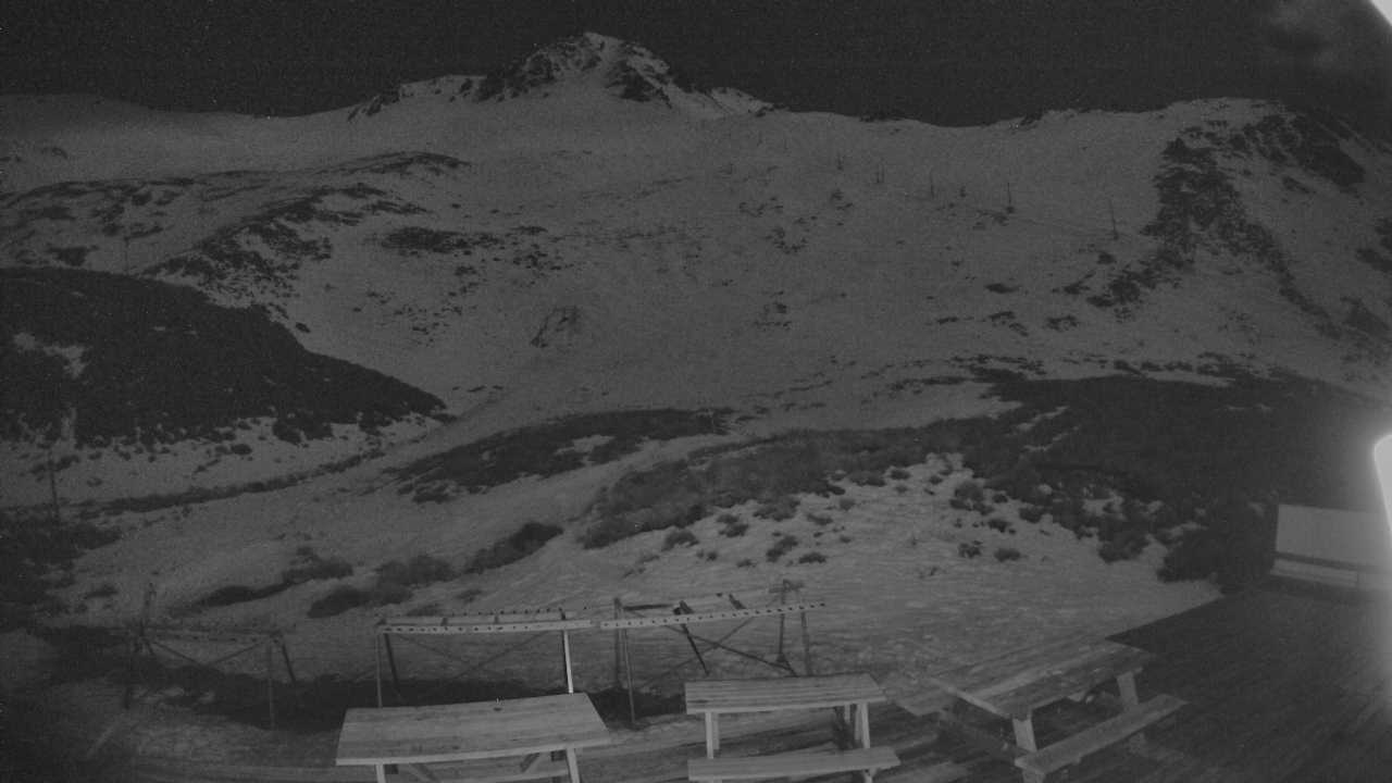 Broken River Palmer 1 snow cam captured at 22 September 2026 at 7:59 pm NZST