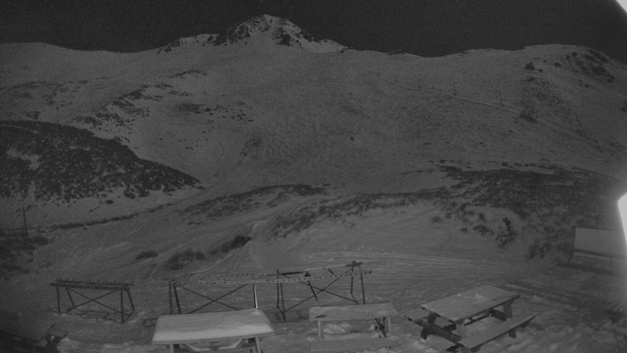 Broken River Palmer 1 snow cam captured at 23 September 2026 at 8:03 pm NZST
