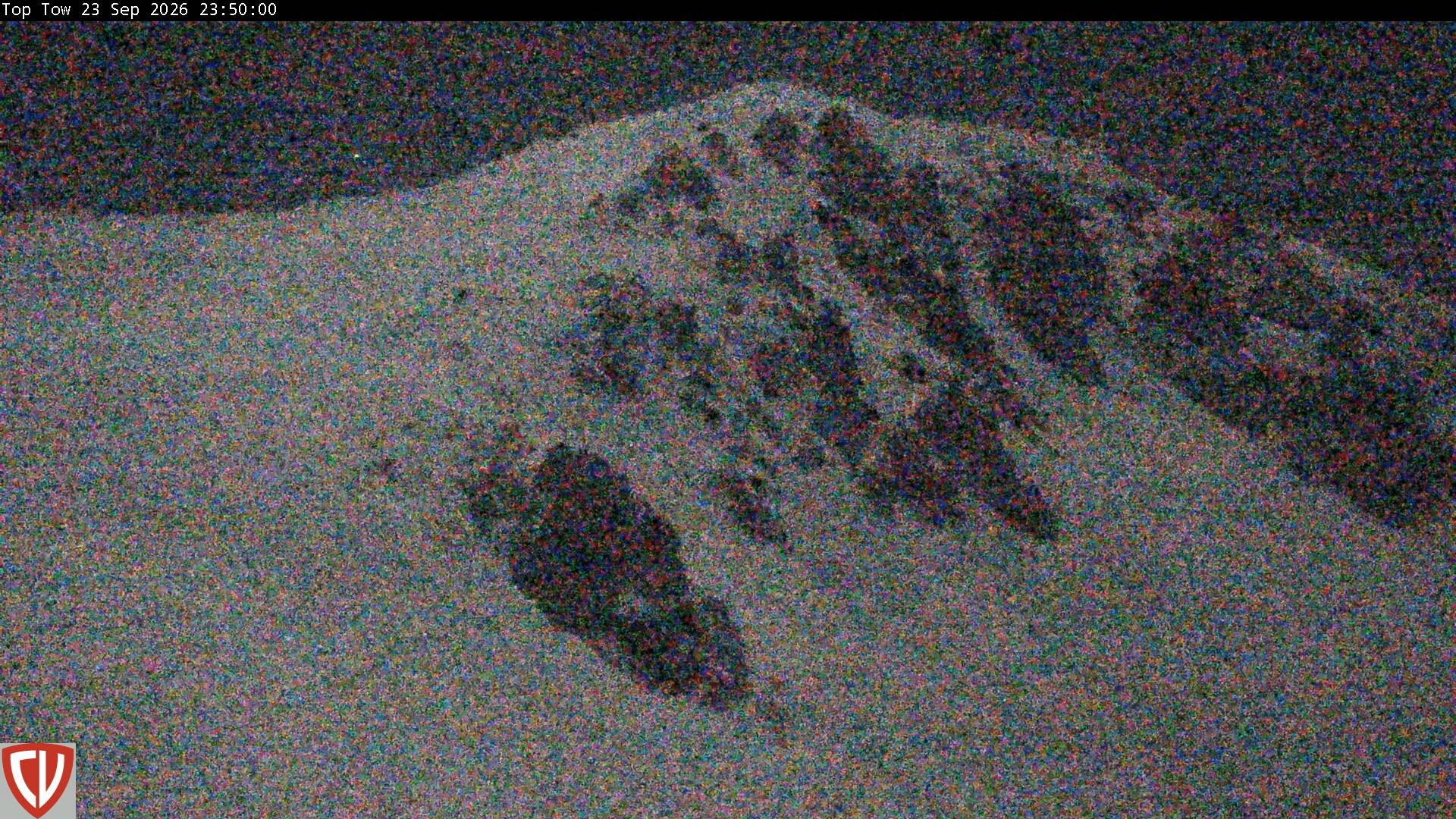 Craigieburn Valley Tow Line snow cam captured at 23 September 2026 at 11:54 pm NZST