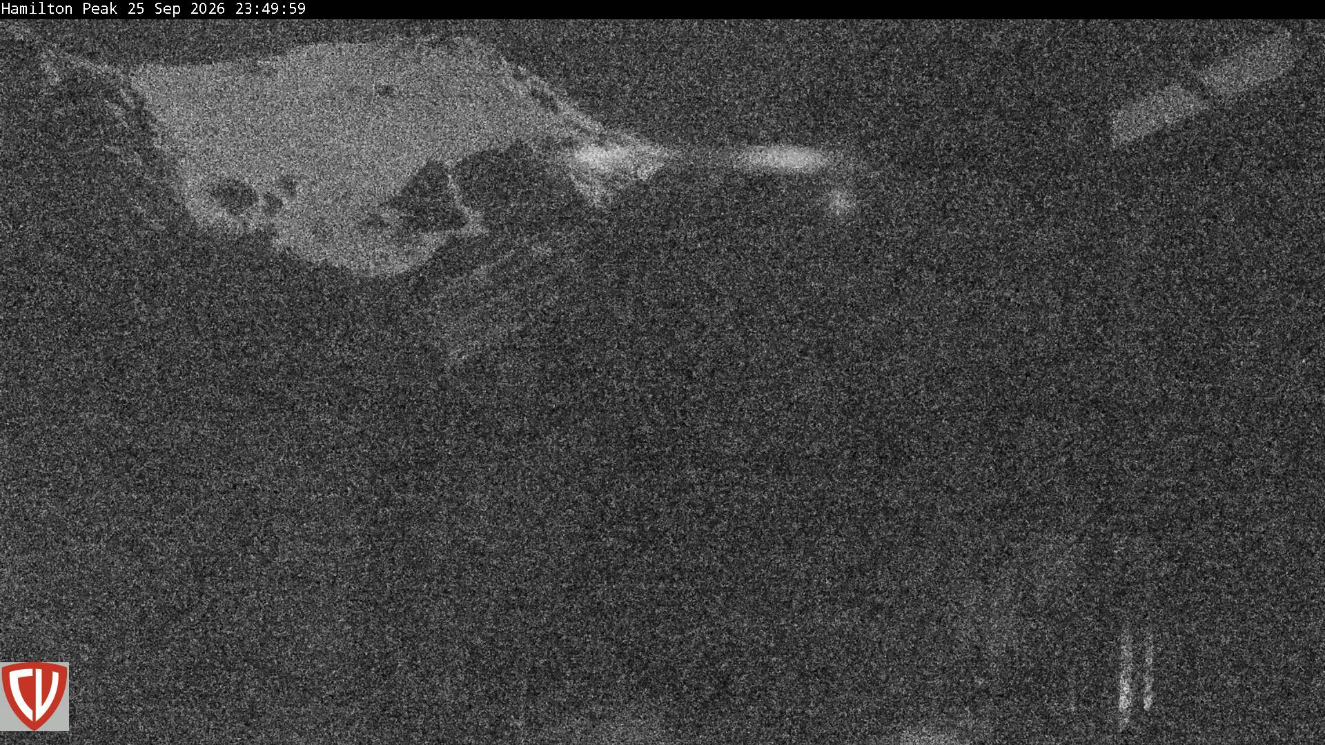 Craigieburn Valley Ngahere snow cam captured at 25 September 2026 at 11:54 pm NZST
