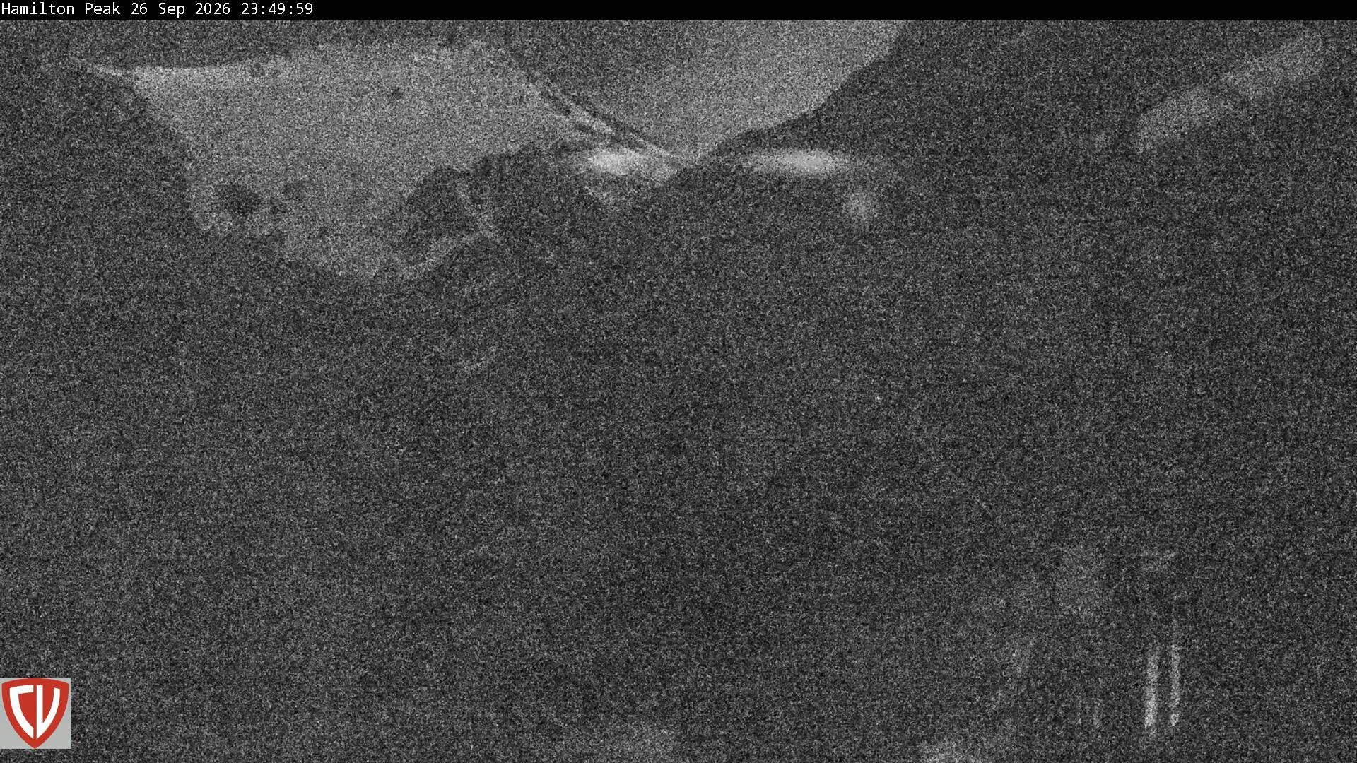 Craigieburn Valley Ngahere snow cam captured at 26 September 2026 at 11:53 pm NZST