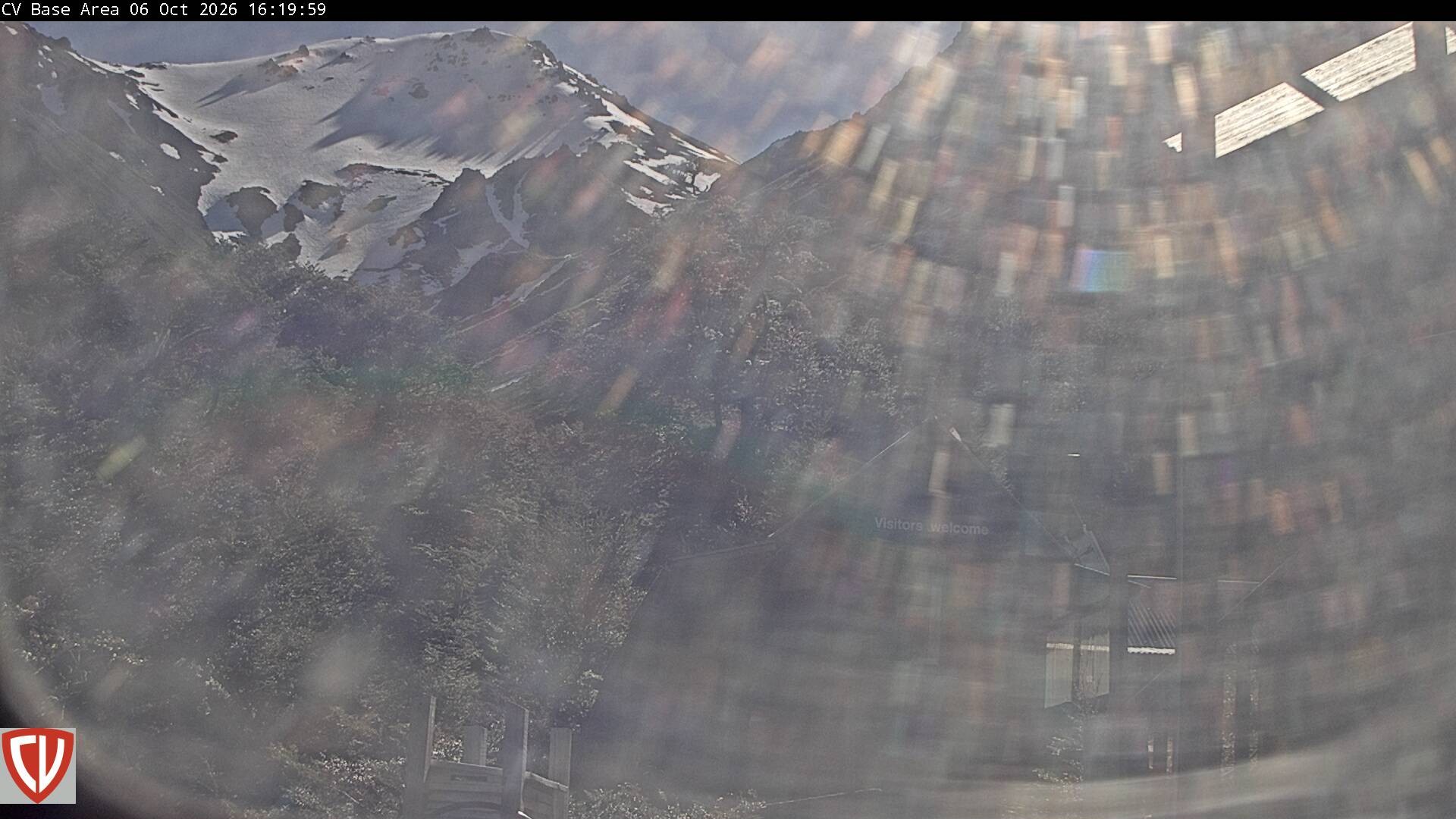 Craigieburn Valley Ngahere snow cam captured at 6 October 2026 at 4:22 pm NZDT