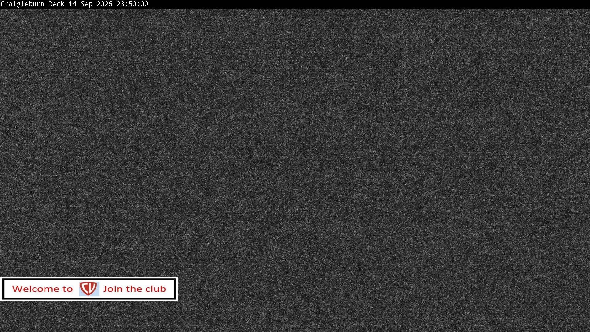 Craigieburn Valley Day Lodge snow cam captured at 14 September 2026 at 11:57 pm NZST