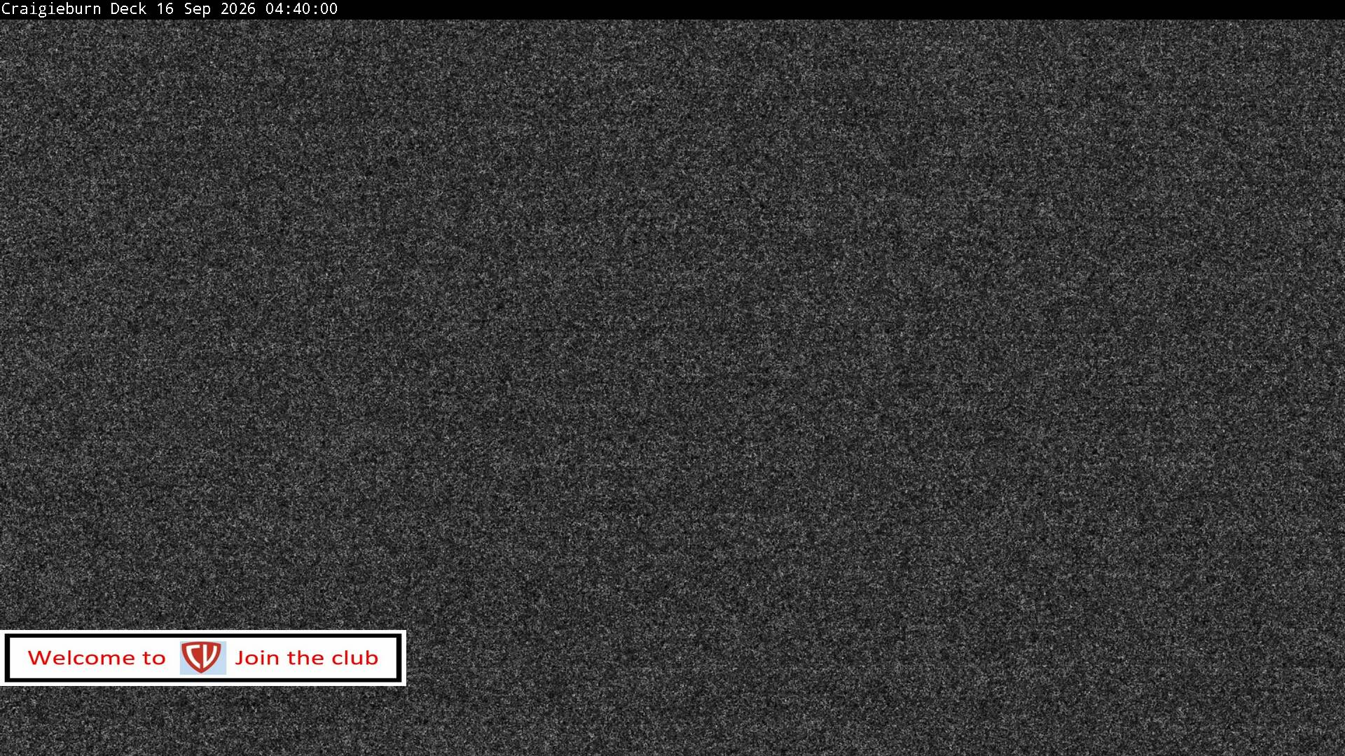 Craigieburn Valley Day Lodge snow cam captured at 16 September 2026 at 4:46 am NZST