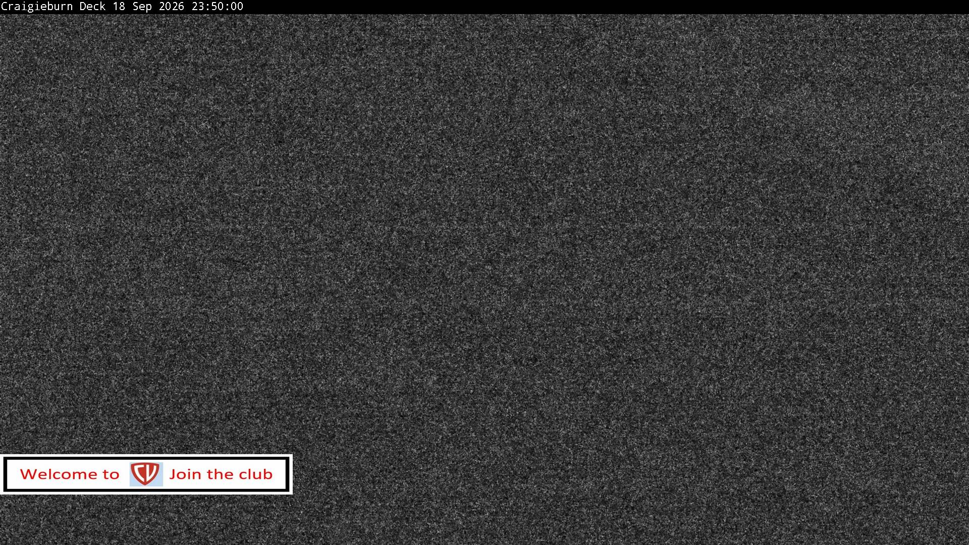 Craigieburn Valley Day Lodge snow cam captured at 18 September 2026 at 11:53 pm NZST