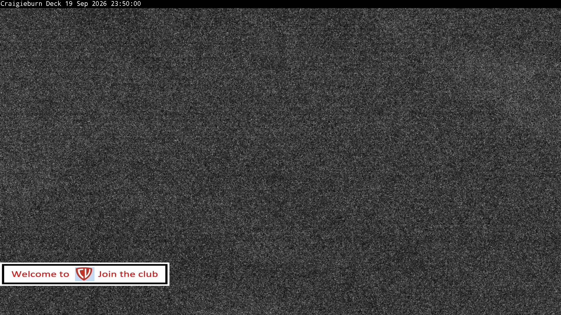 Craigieburn Valley Day Lodge snow cam captured at 19 September 2026 at 11:53 pm NZST