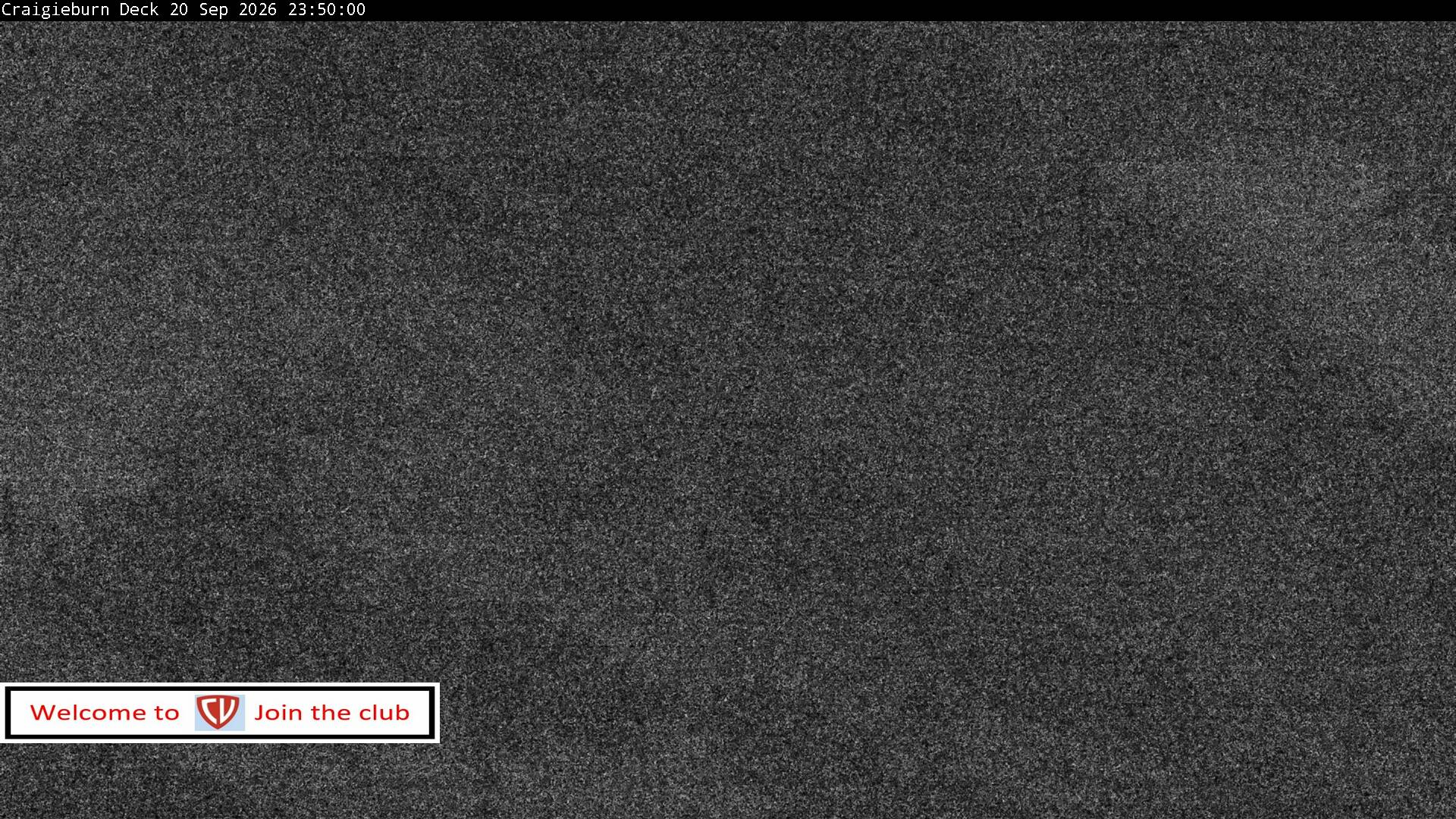 Craigieburn Valley Day Lodge snow cam captured at 20 September 2026 at 11:56 pm NZST