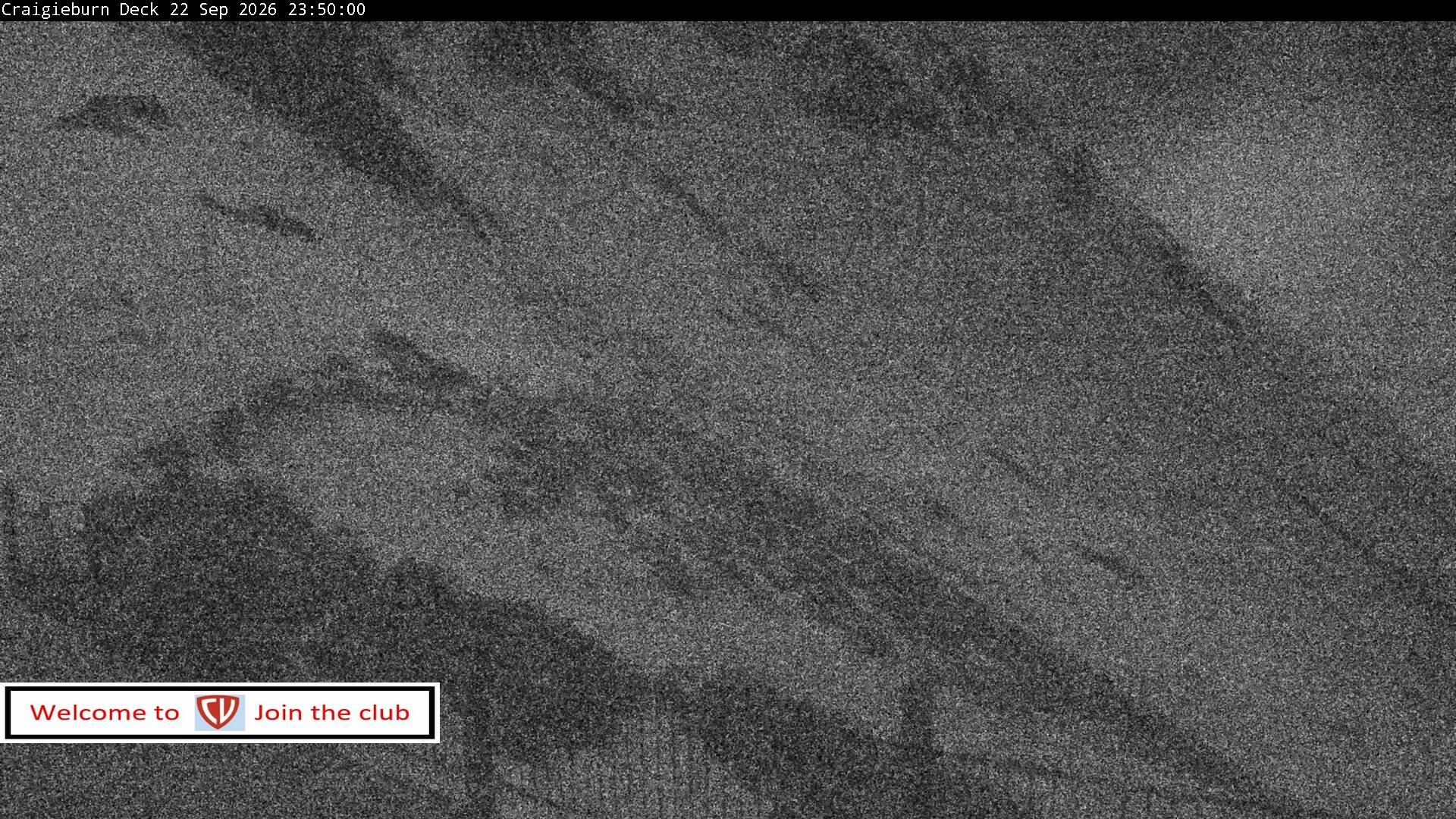 Craigieburn Valley Day Lodge snow cam captured at 22 September 2026 at 11:53 pm NZST