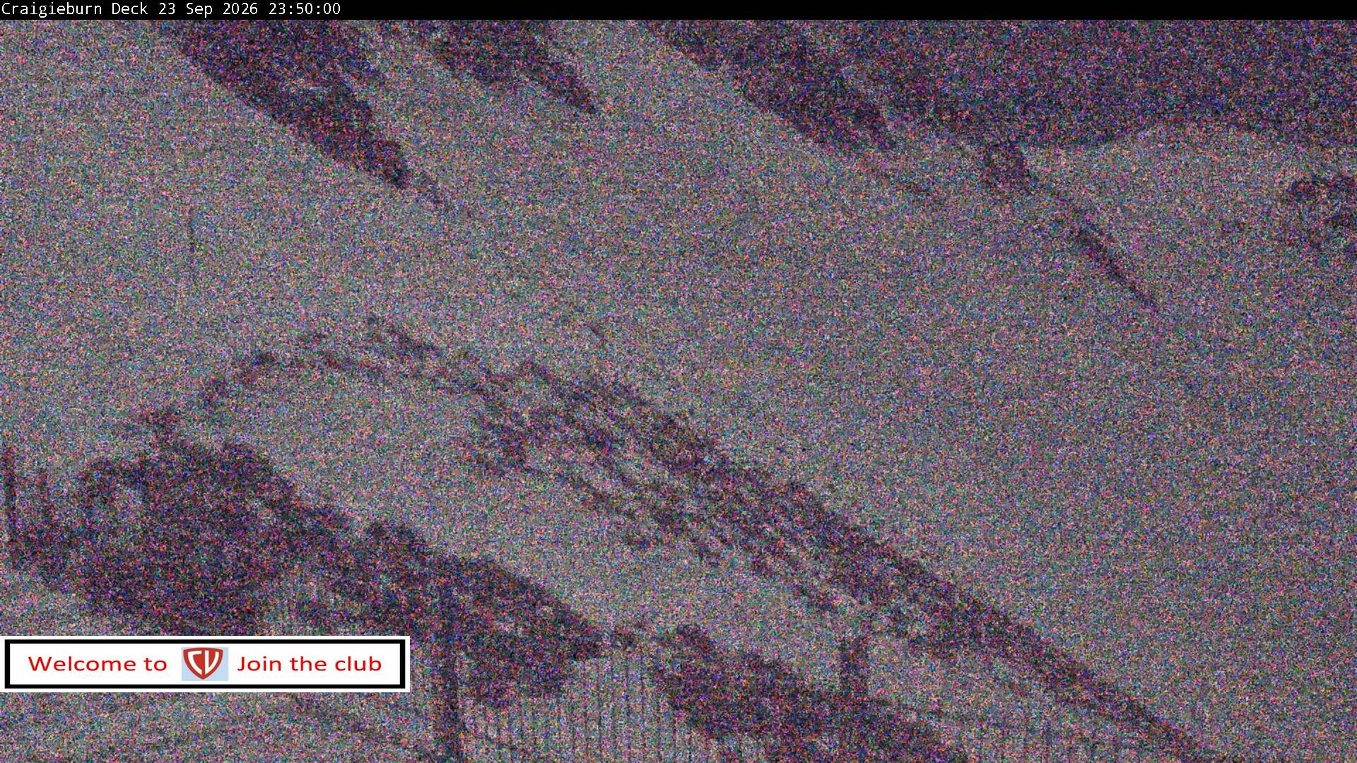 Craigieburn Valley Day Lodge snow cam captured at 23 September 2026 at 11:53 pm NZST