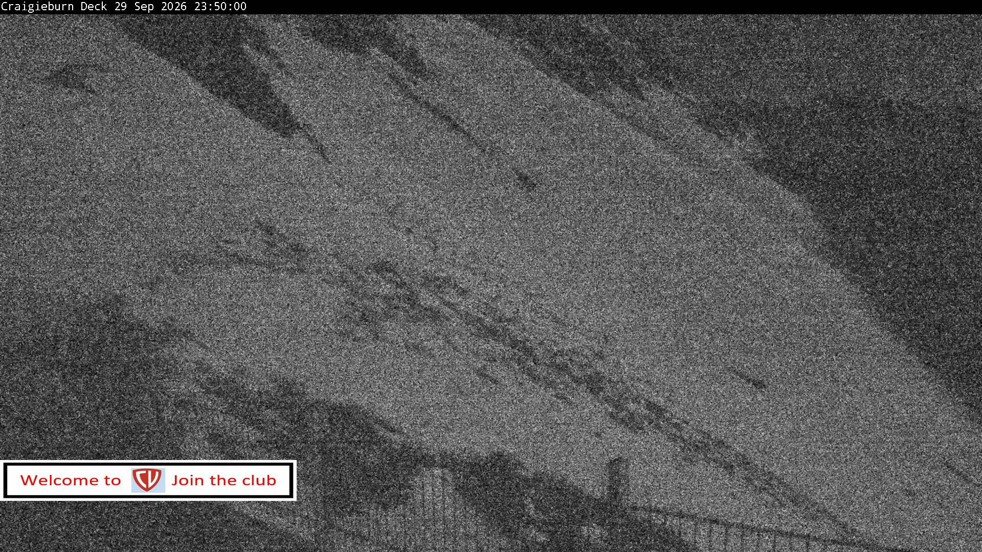 Craigieburn Valley Day Lodge snow cam captured at 29 September 2026 at 11:55 pm NZDT