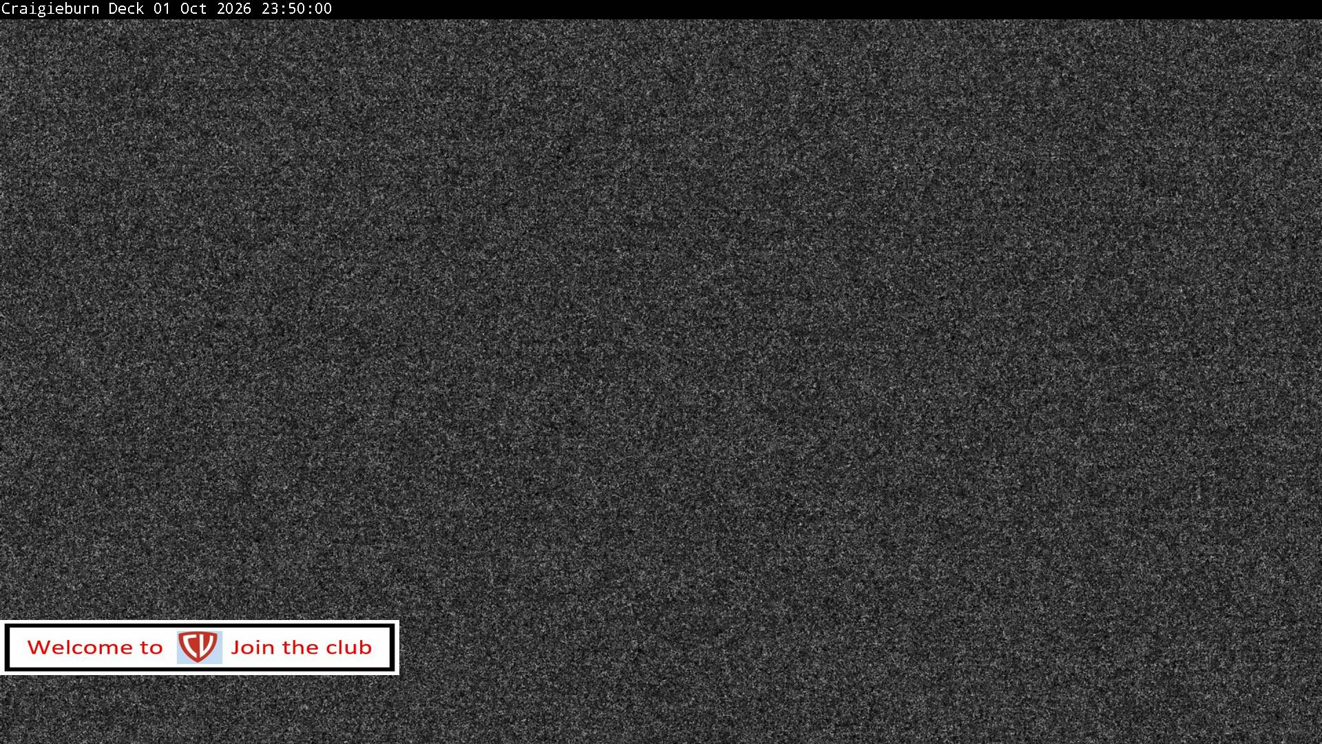 Craigieburn Valley Day Lodge snow cam captured at 1 October 2026 at 11:56 pm NZDT