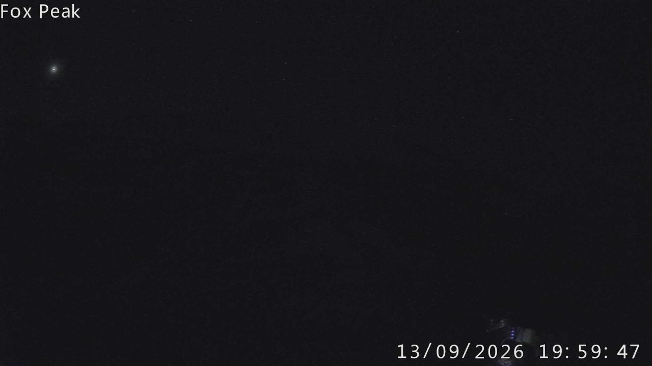 Fox Peak Learners / Meadow Shirtfront snow cam captured at 13 September 2026 at 8:00 pm NZST