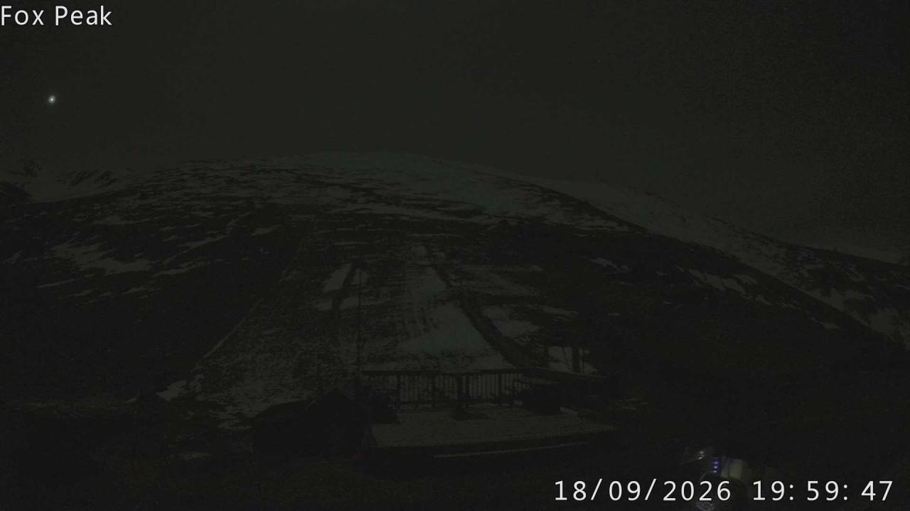 Fox Peak Learners / Meadow Shirtfront snow cam captured at 18 September 2026 at 8:05 pm NZST