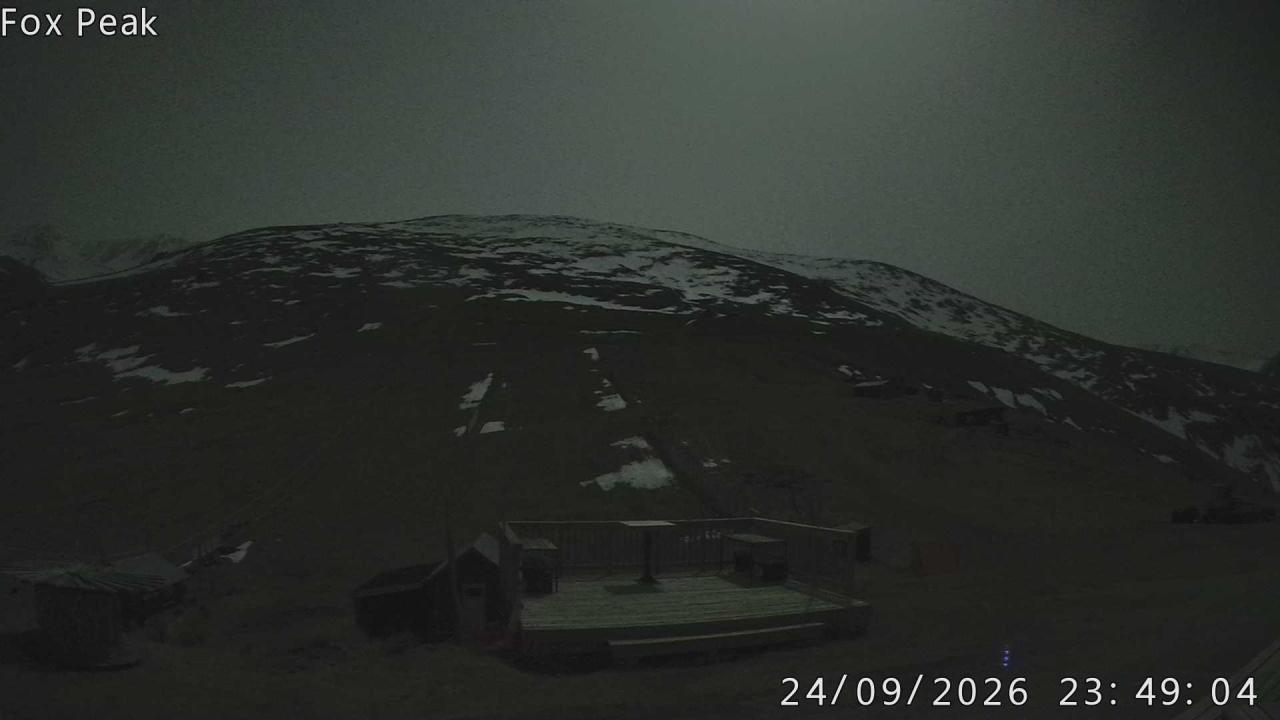Fox Peak Learners / Meadow Shirtfront snow cam captured at 24 September 2026 at 11:53 pm NZST