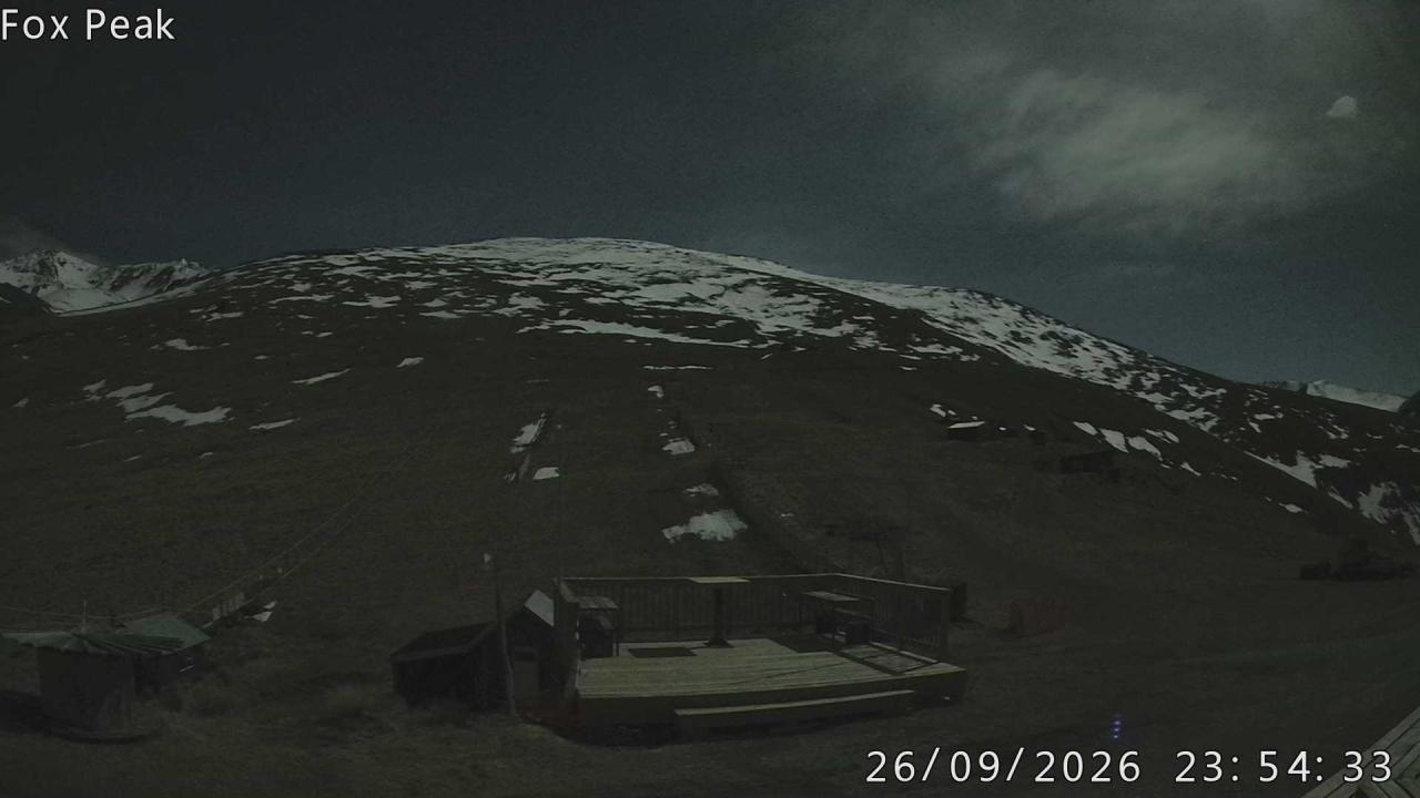 Fox Peak Learners / Meadow Shirtfront snow cam captured at 26 September 2026 at 11:59 pm NZST