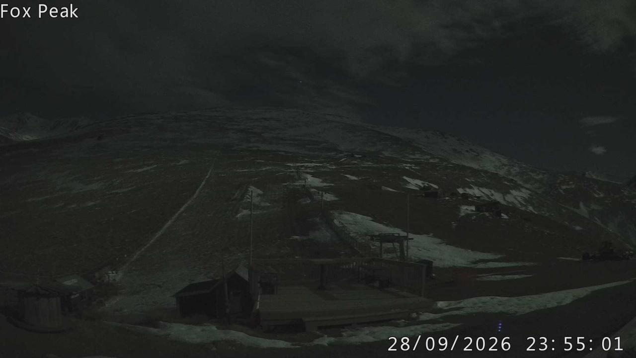 Fox Peak Learners / Meadow Shirtfront snow cam captured at 28 September 2026 at 11:57 pm NZDT