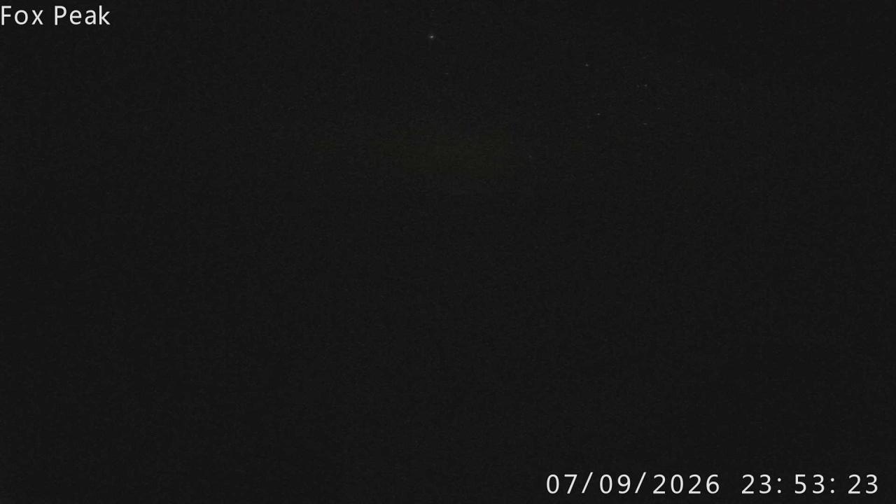 Fox Peak Tasman Tow Shed snow cam captured at 7 September 2026 at 11:54 pm NZST